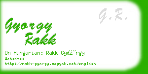 gyorgy rakk business card